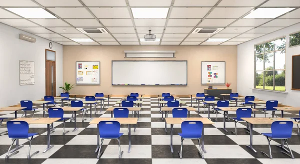 Classroom Interior Illustration — Stock Photo, Image