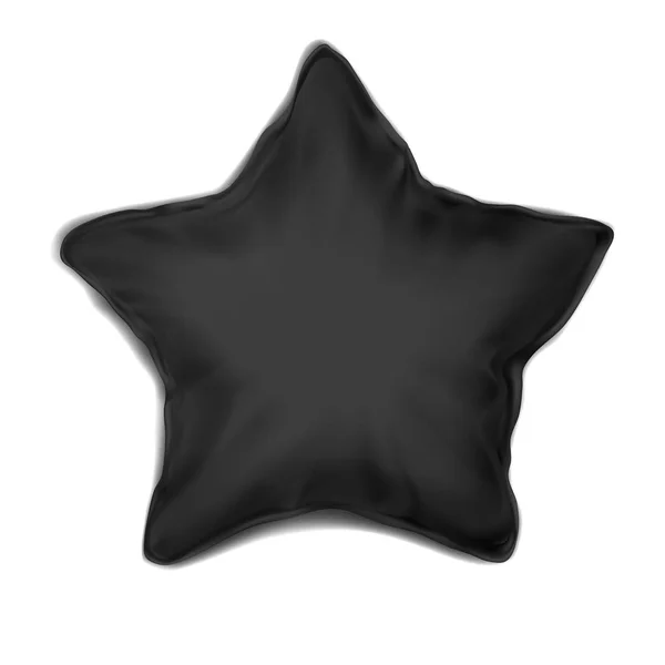 Вектор Макияж Черная Звезда Подушек — стоковый вектор