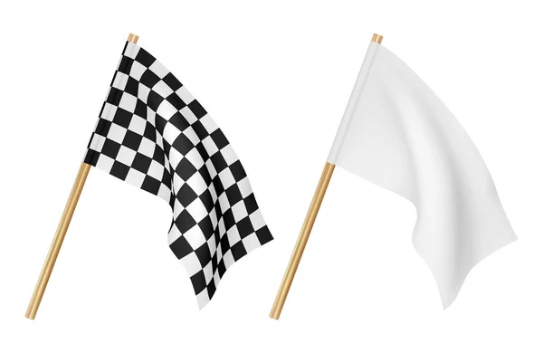 Оздоблення Прапорів Ізольовано Білому Тлі — стоковий вектор