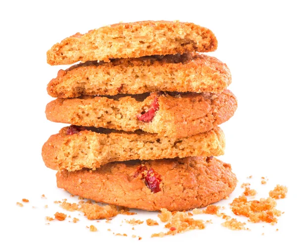 Biscuits Broken White Background — Stock Photo, Image