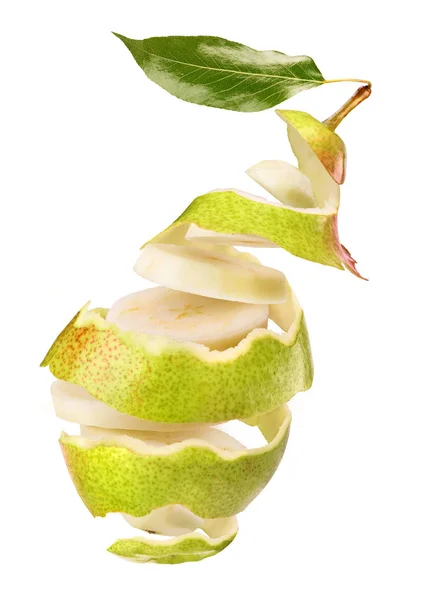 Pear Skin White Background — Stock Photo, Image
