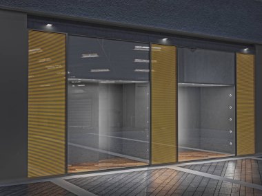 Alışveriş Merkezi 3d resimde görünen depolamak