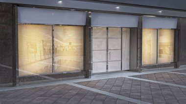 Alışveriş Merkezi 3d resimde görünen depolamak