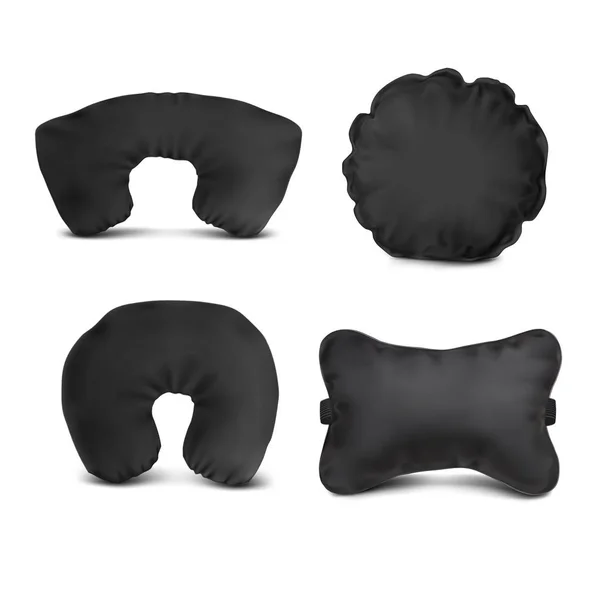 Вектор Макияж Black Set Pillow Auto — стоковый вектор