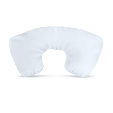 Vektör. Kadar alay et. Beyaz yastık U şeklinde