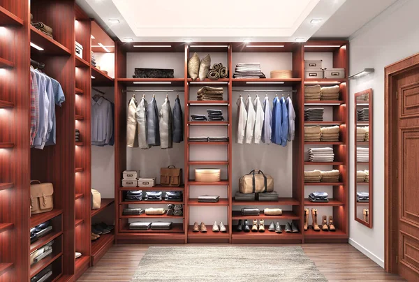 Cabinet Wardrobe Room Illustration — Stock Photo, Image