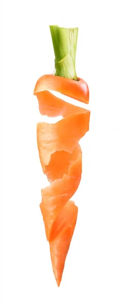 Морква Шкіра Білому Тлі — стокове фото