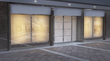 Alışveriş Merkezi 3d resimde görünen depolamak