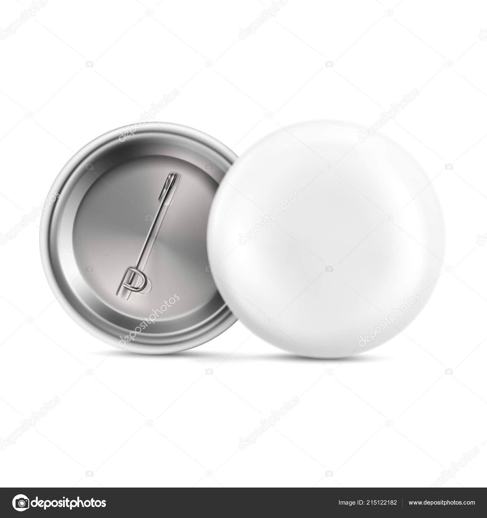 Download Vector Mock White Bage Pin Brooch Vector Image By C Urfingus Vector Stock 215122182