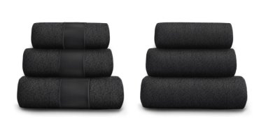 Vektör. Kadar alay et. Siyah havlu