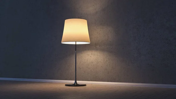 Interiér Pokoje Soumraku Lamp Obrázek — Stock fotografie