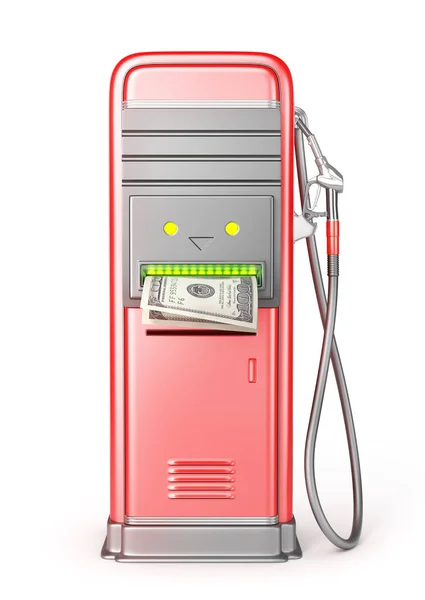 Pay Gasoline Gas Station Payment Terminal Illustration — Stock Photo, Image