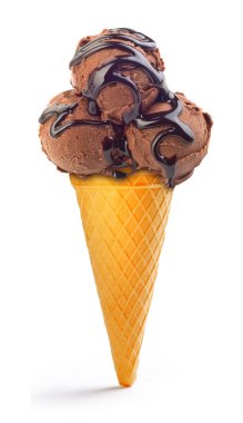 Çikolatalı dondurma waffle Kupası