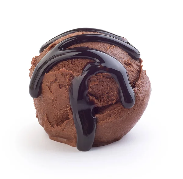 巧克力冰淇淋与巧克力 — 图库照片