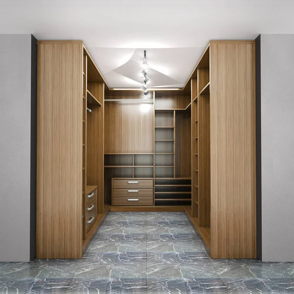 Dressing Luxe Moderne Armoire Visualisation — Photo