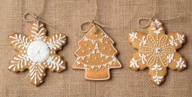 Noel gingerbread kumaş