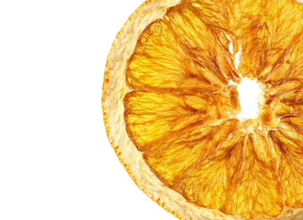 Oranje Schijfje Geïsoleerd Witte Achtergrond — Stockfoto