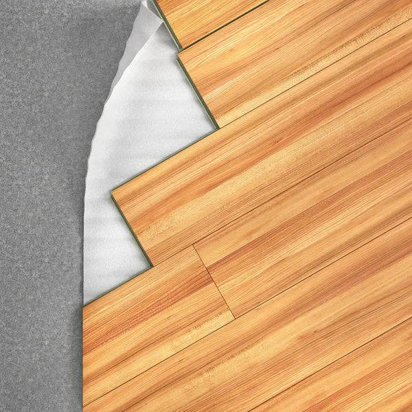 Floor Layers Laminate Floor Illustration — Stock Photo, Image