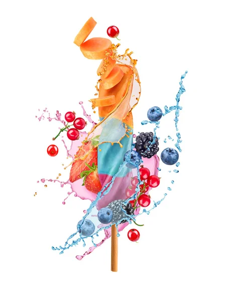 Frozen Juice Fruit Juice Splash — Stock Photo, Image