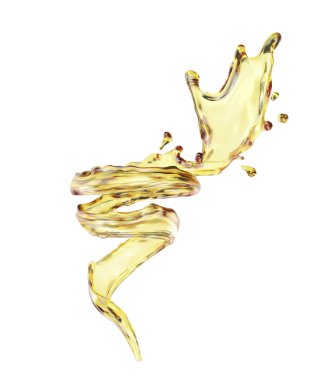 Sarı bir daire içinde dinamik sıçrama. Beyaz arka plan üzerinde gerçekçi illüstrasyon vektör.