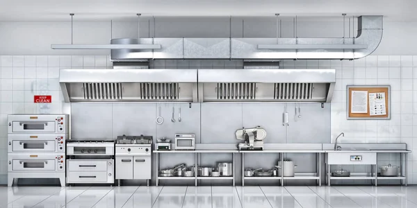 Industriële Keuken Keuken Van Het Restaurant Illustratie — Stockfoto