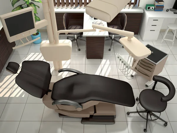 Кімната з обладнанням у клініці стоматології та косметології . — стокове фото