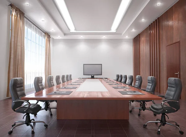 Konferans odası iç. 3D çizim