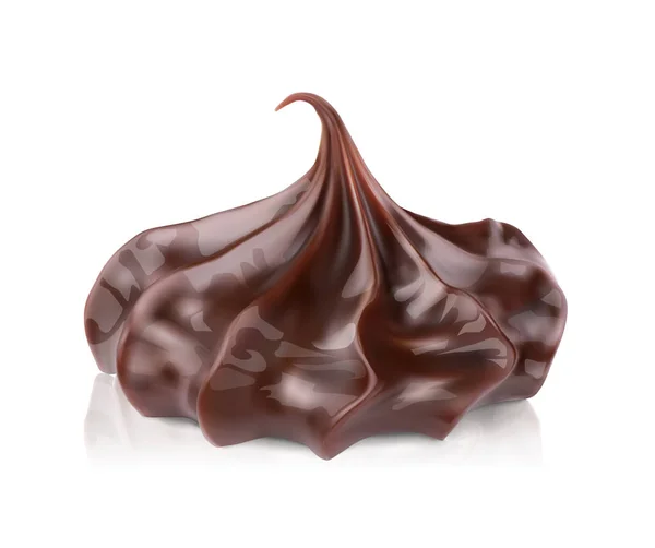 Kropla słodycze czekoladowe. Wektor ilustracja na białym tle. — Wektor stockowy