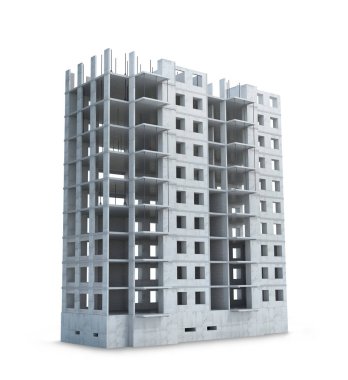 İnşaat malzemeleri cephe, çok katlı bina