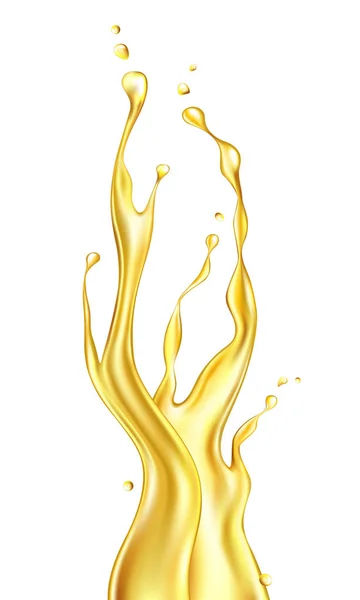 Salpicadura de aceite. Ilustración vectorial — Vector de stock