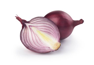 Beyaz arkaplanda soğan