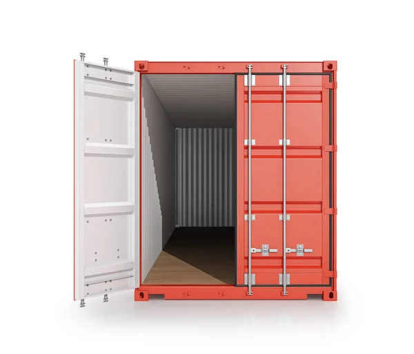 Container för transport. 3D-illustrationer — Stockfoto