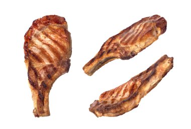 kemik izole ızgara et staekes seti