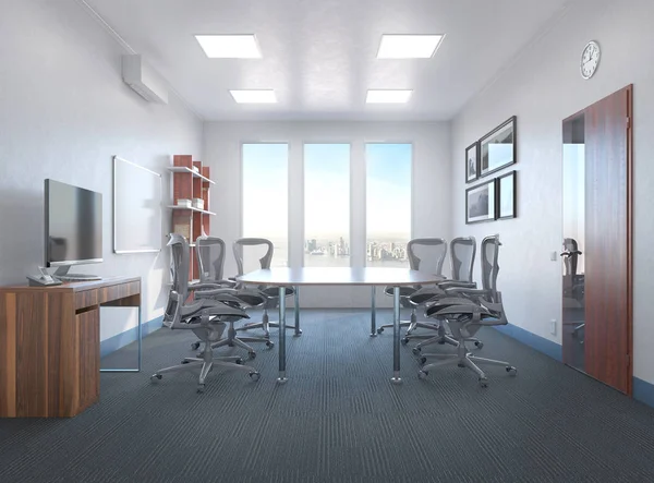 회의실 내부. 3D 일러스트레이션 — 스톡 사진