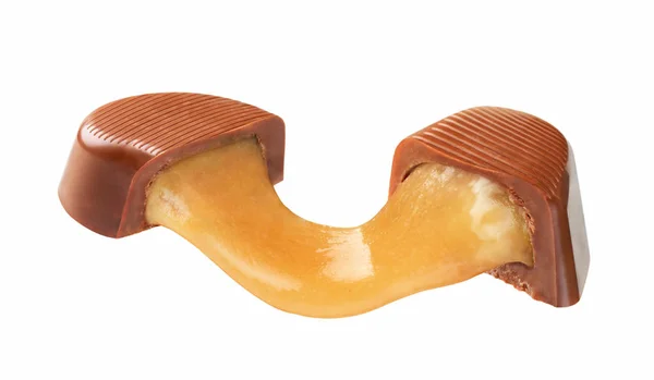 Шоколадные конфеты с начинкой — стоковое фото