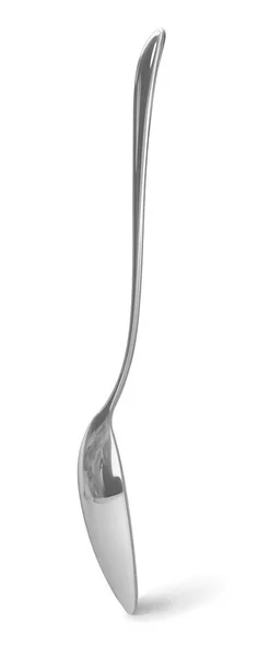 Ilustración vectorial de cuchara de metal brillante — Vector de stock