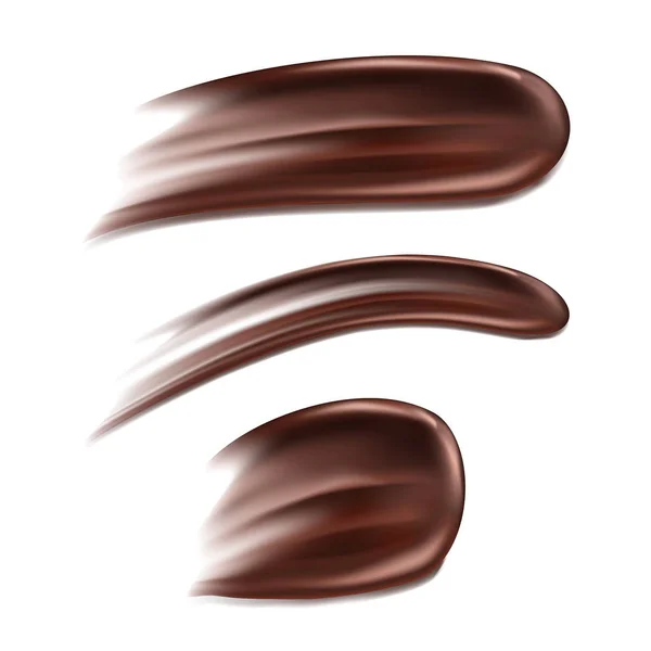 巧克力在白色背景上分离传播 — 图库矢量图片