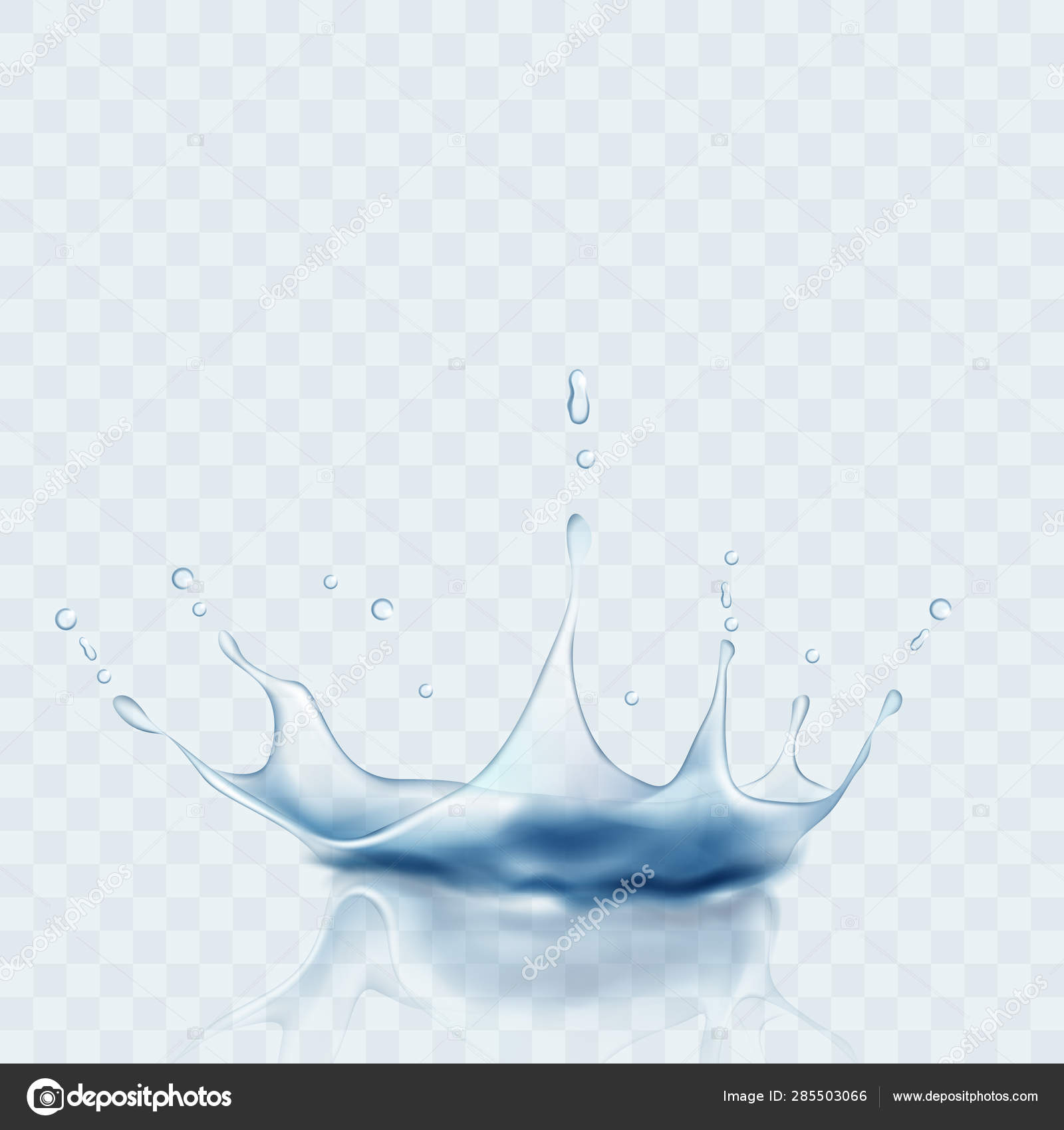 Transparent Water Splash Vector Illustration Vector Image By C Urfingus Vector Stock