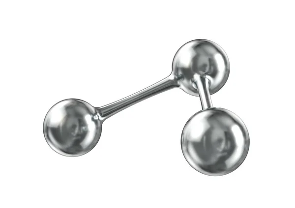 Molecule on a white background. 3d illustration — Stock Photo, Image