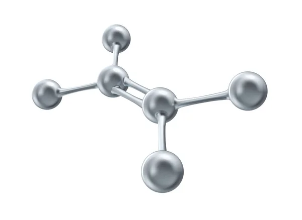 Molécula para química. Ilustración realista vectorial sobre fondo blanco . — Archivo Imágenes Vectoriales