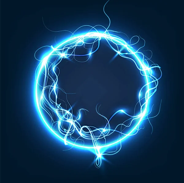 Kugel Blitz Licht Hintergrund Vektor Illustration — Stockvektor