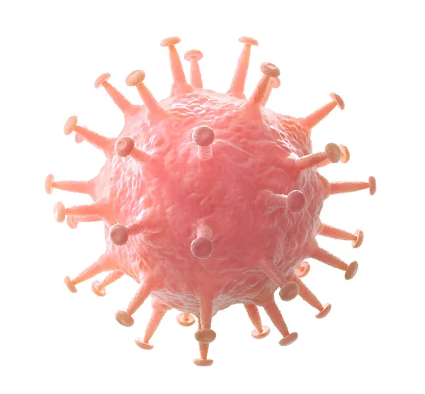 Virale infectie die chronische ziekte veroorzaakt. Hepatitis virussen, influenzavirus H1N1, griep, cel infecteren organisme, aids. 3D-illustratie — Stockfoto