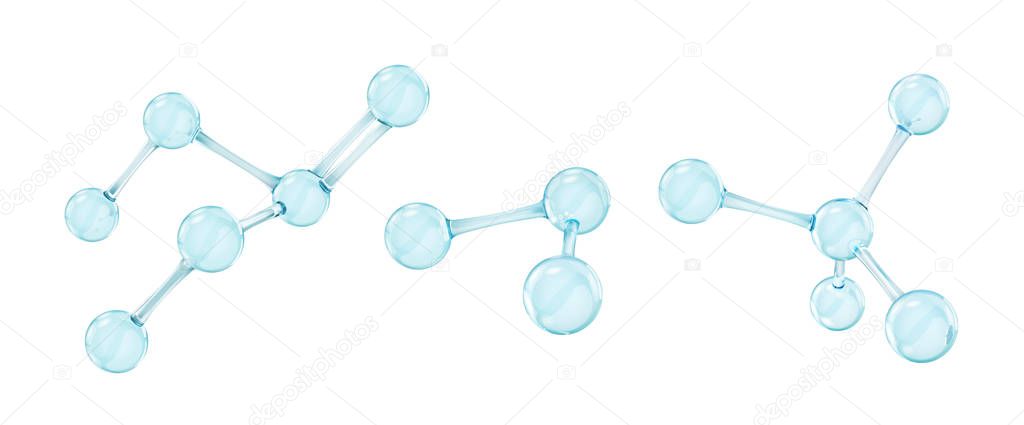 Molecule Models. Vector illustration