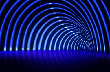 Vektör illüstrasyon sahne aydınlatma yolu