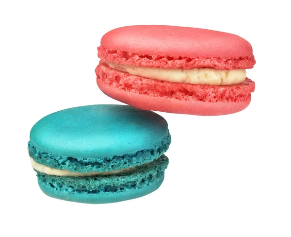 Macaroons σε λευκό φόντο — Φωτογραφία Αρχείου