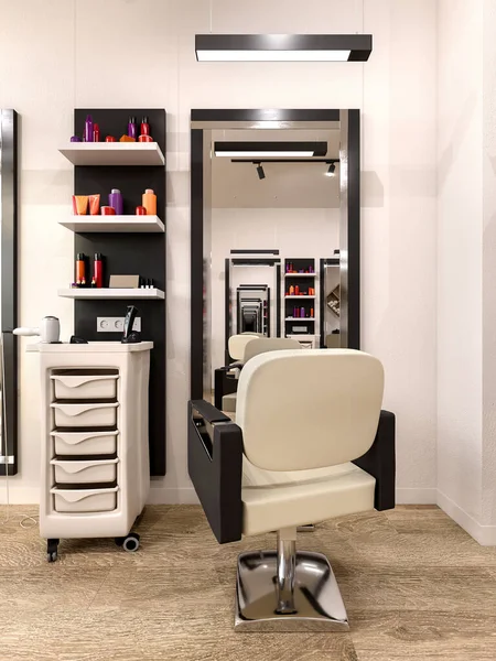 Modernes Friseursalon Interieur Illustration — Stockfoto