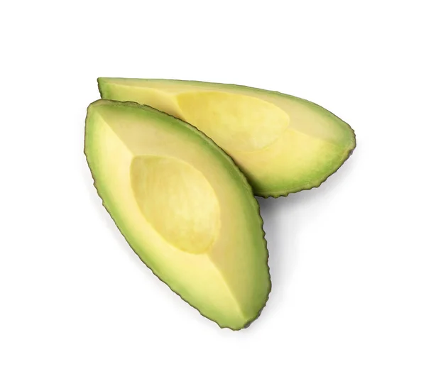 Plak Avocado Een Witte Achtergrond — Stockfoto