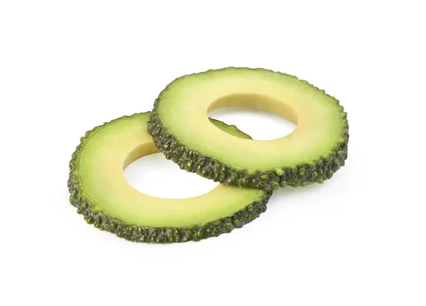 Fette Rotonde Avocado Sfondo Bianco — Foto Stock