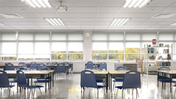 Klassenzimmer Der Oberstufe Illustration — Stockfoto