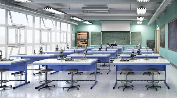 Modern Classroom High School Illustration — Stock Photo, Image